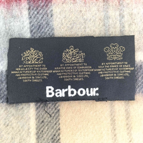 バブアー Barbour チェックマフラー メンズ