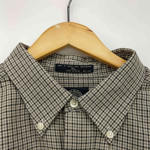 ドッカーズ DOCKERS 90S WRINKLE FREE チェック ボタンダウン L/S シャツ メンズ import:XL