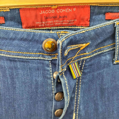 ヤコブコーエン JACOB COHEN 622 ボタンフライインディゴデニム メンズ 31