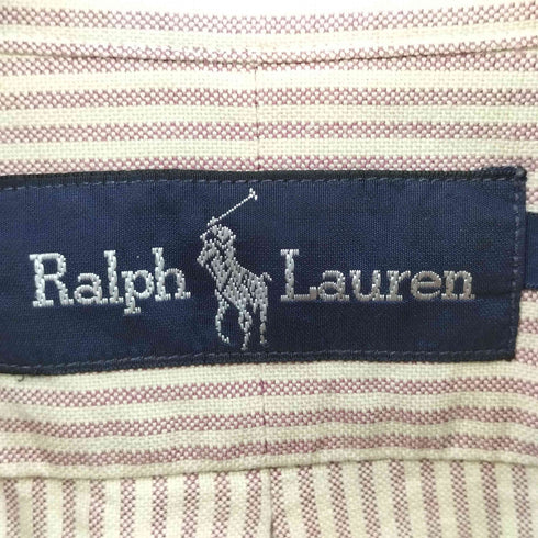 ラルフローレン RALPH LAUREN ポニー刺繍 ボタンダウン L/S シャツ メンズ import:M