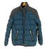 ディーゼル DIESEL レザー ロゴ デニム 切替 ナイロン 中綿 ジャケット メンズ import:S