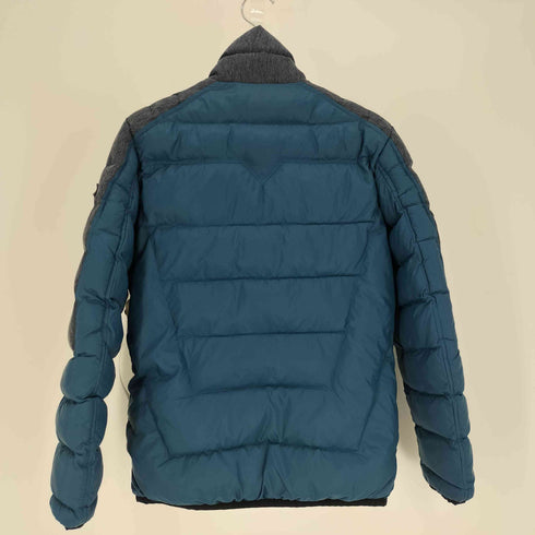 ディーゼル DIESEL レザー ロゴ デニム 切替 ナイロン 中綿 ジャケット メンズ import:S