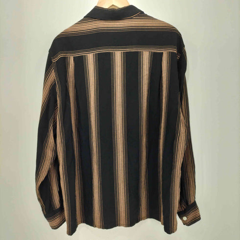 ワコマリア WACKO MARIA 22AW ストライプ柄 STRIPED OPEN COLLAR SHIRT L/S メンズ JPN:L