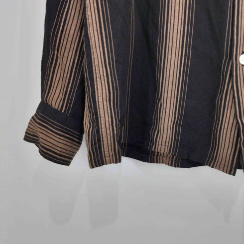 ワコマリア WACKO MARIA 22AW ストライプ柄 STRIPED OPEN COLLAR SHIRT L/S メンズ JPN:L