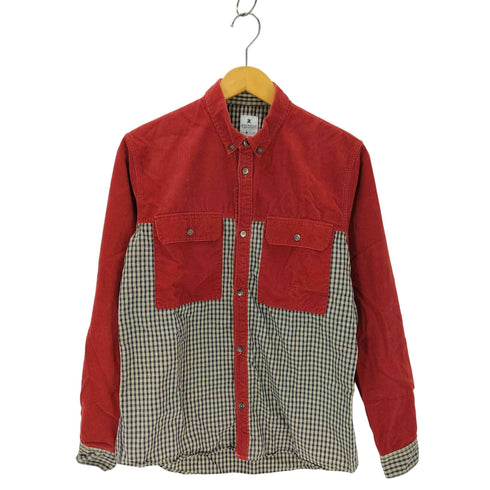 アールニューボールド R.NEWBOLD コーデュロイ切替チェック柄シャツ メンズ JPN:M