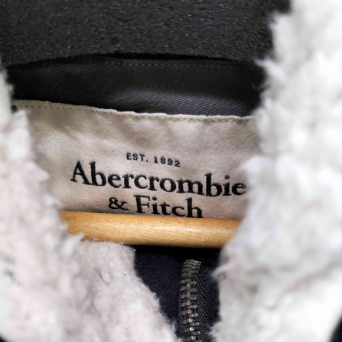 アバクロンビーアンドフィッチ Abercrombie & Fitch ウール混 フーデッドジップアップコート レディース JPN:M