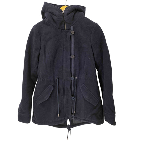 アバクロンビーアンドフィッチ Abercrombie & Fitch ウール混 フーデッドジップアップコート レディース JPN:M