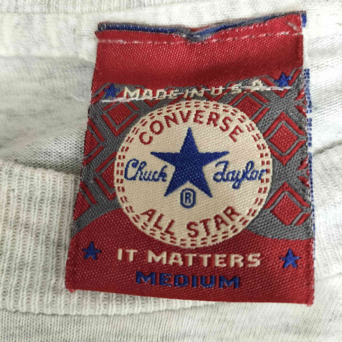 コンバース CONVERSE 90S USA製 ALL STAR プリント L/S Tシャツ メンズ import:M