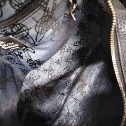 ヴィヴィアンウエストウッド Vivienne Westwood オーブロゴ レザーミニボストンバッグ レディース