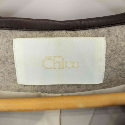フーズフーチコ whos who Chico ロングパイピングコート レディース FREE