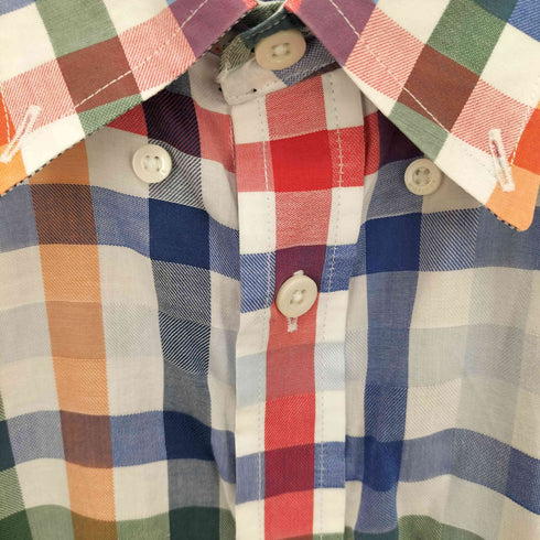 トミーヒルフィガー TOMMY HILFIGER マルチチェック柄ボタンダウンシャツ メンズ XL