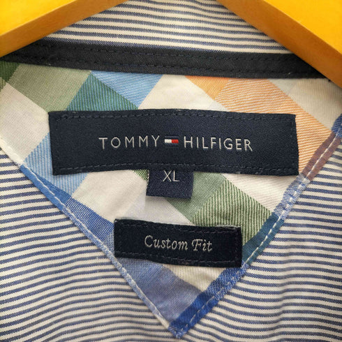 トミーヒルフィガー TOMMY HILFIGER マルチチェック柄ボタンダウンシャツ メンズ XL