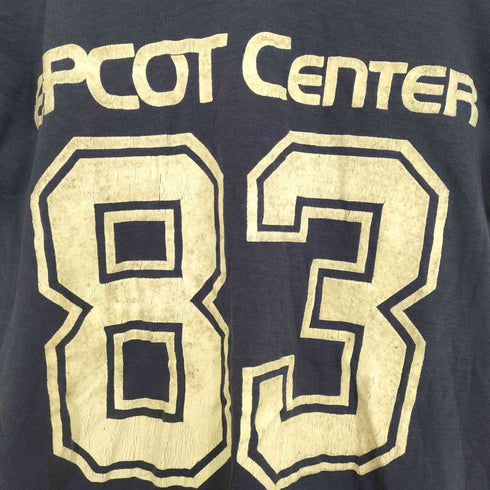 70s- EPCOT CENTER ナンバリングVネックTシャツ メンズ