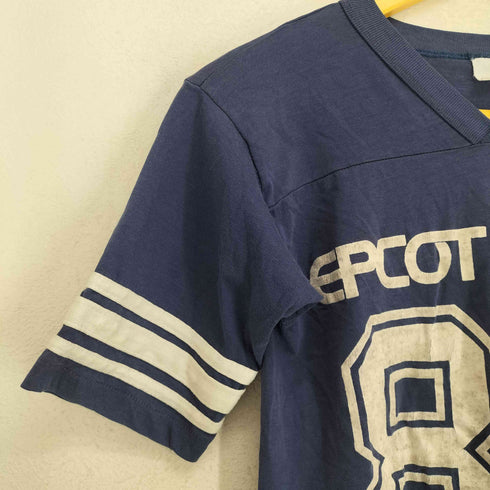 70s- EPCOT CENTER ナンバリングVネックTシャツ メンズ