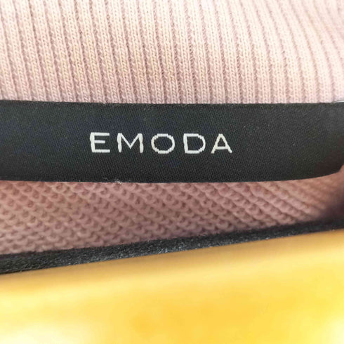 エモダ EMODA マークロゴクロップスウェット レディース FREE