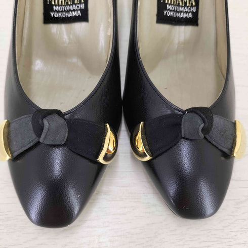 ミハマ MIHAMA リボンデザインヒールパンプス レディース JPN:22
