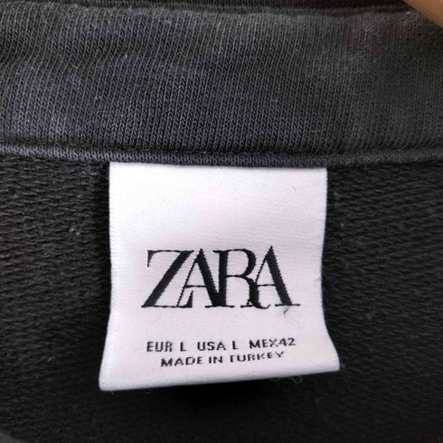 ザラ ZARA L/S スウェットポロ メンズ import:L