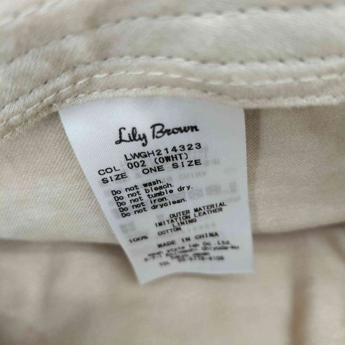 リリーブラウン Lily Brown エコレザーバケットハット レディース ONE SIZE
