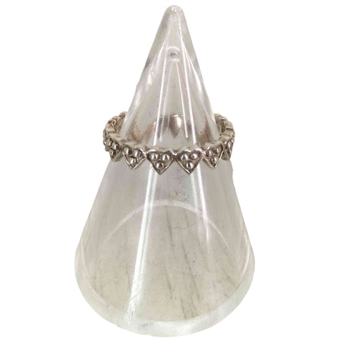 bijumam 925刻印 連ハート リング レディース 7号