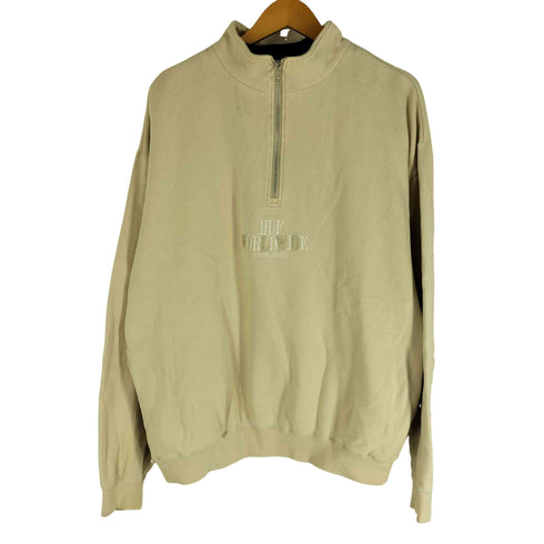 ハフ HUF ハーフジップスウェット WORLDWIDE メンズ import:L