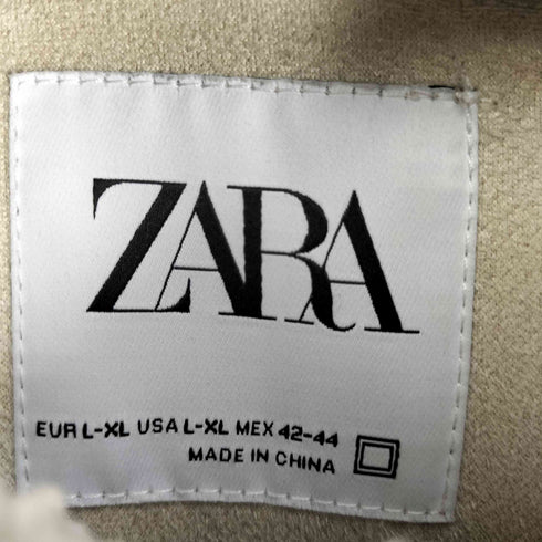 ザラ ZARA FAUX SHEARLING OVERSHIRT メンズ import:XL