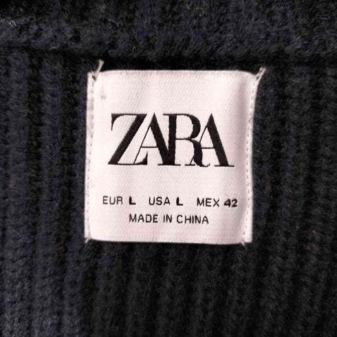 ザラ ZARA ハーフジップニット メンズ import:L