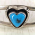 ナバホ NAVAJO Steven J. Begay作 sterling ハートターコイズストーンバングル メンズ