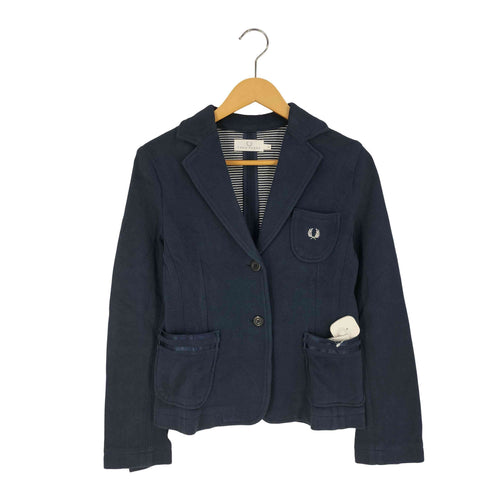 フレッドペリー FRED PERRY ロゴ刺繍 2B テーラードジャケット レディース import:M