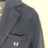フレッドペリー FRED PERRY ロゴ刺繍 2B テーラードジャケット レディース import:M