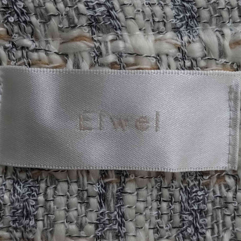 Elwel フリンジツイードベスト レディース M-L
