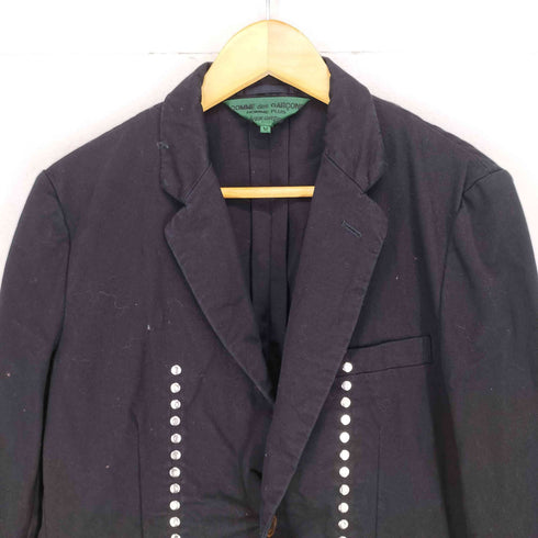 コムデギャルソンオムプラスエバーグリーン COMME des GARCONS HOMME PLUS EVER GREEN 07SSラインスタッズコットンジャケット メンズ JPN:M