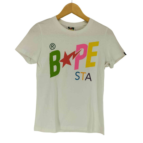 アベイシングエイプ BAPE by A BATHING APE 両面プリントS/S TEE レディース JPN:XS