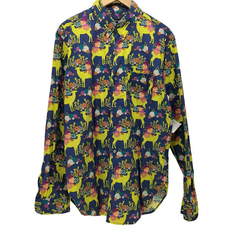 エンジニアードガーメンツ Engineered Garments USA製 総柄 L/S ボタンダウンシャツ7 メンズ import:M
