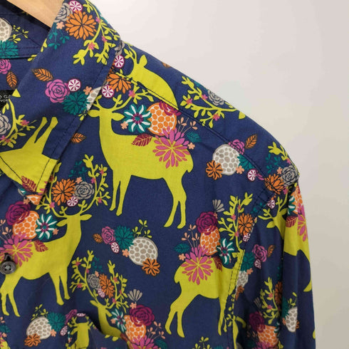 エンジニアードガーメンツ Engineered Garments USA製 総柄 L/S ボタンダウンシャツ7 メンズ import:M