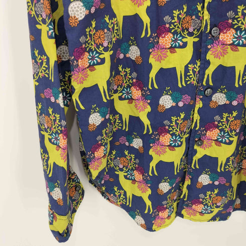 エンジニアードガーメンツ Engineered Garments USA製 総柄 L/S ボタンダウンシャツ7 メンズ import:M