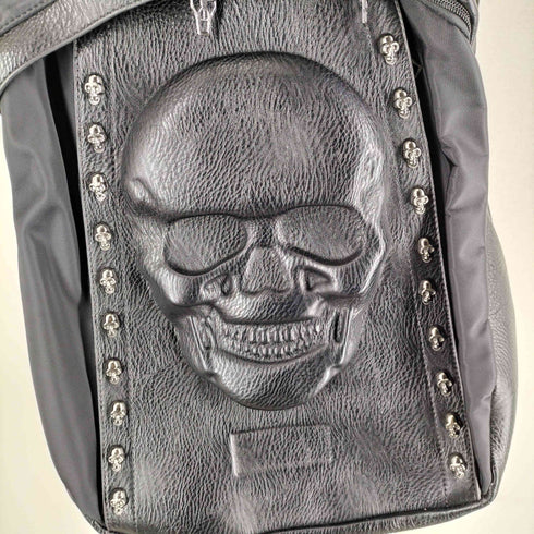 SKULL STEAMPUNK RIVETED BACKPACK スカルスタッズバックパック フーディ― パンク Y2K メンズ