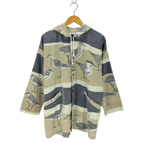 MICHIGAN RAG CO. 鳥柄スナップボタンパーカー メンズ JPN:S