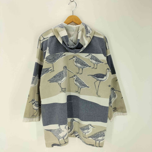 MICHIGAN RAG CO. 鳥柄スナップボタンパーカー メンズ JPN:S
