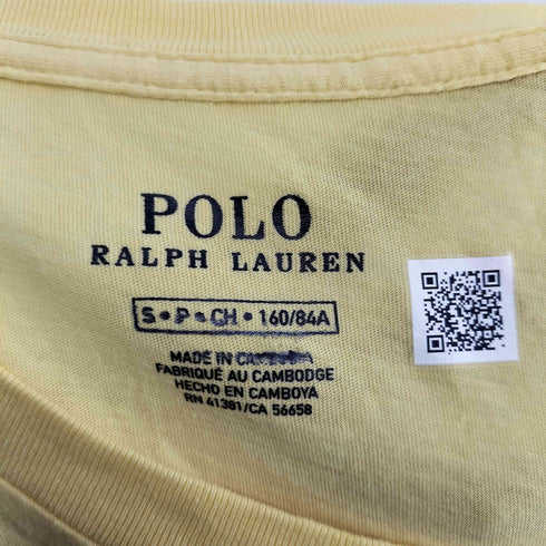 ポロラルフローレン POLO RALPH LAUREN デザインロゴTシャツ レディース import:S