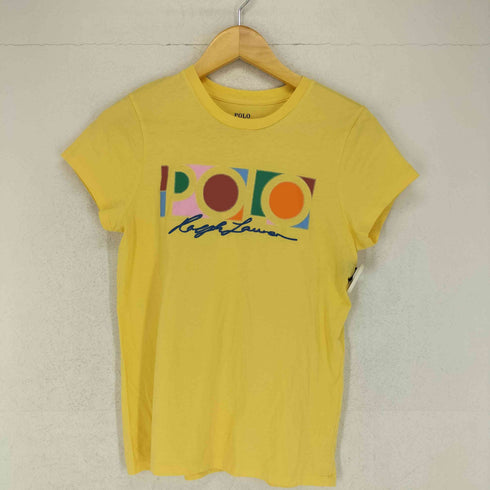ポロラルフローレン POLO RALPH LAUREN デザインロゴTシャツ レディース import:S