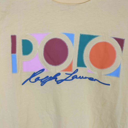 ポロラルフローレン POLO RALPH LAUREN デザインロゴTシャツ レディース import:S