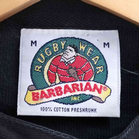 バーバリアン BARBARIAN バンドカラー 2トーン ラガーシャツ メンズ import:M