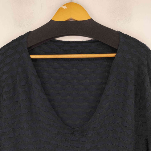 アルマーニエクスチェンジ ARMANI EXCHANGE Vネック総柄ニットカットソー メンズ