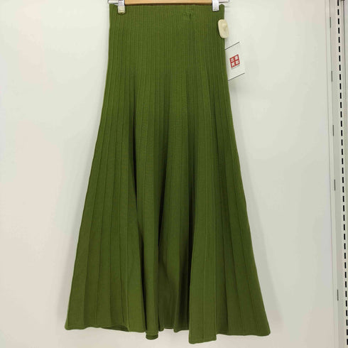 ミラオーウェン Mila Owen 20SS オーガニックコットンリブニットフレアスカート レディース JPN:0