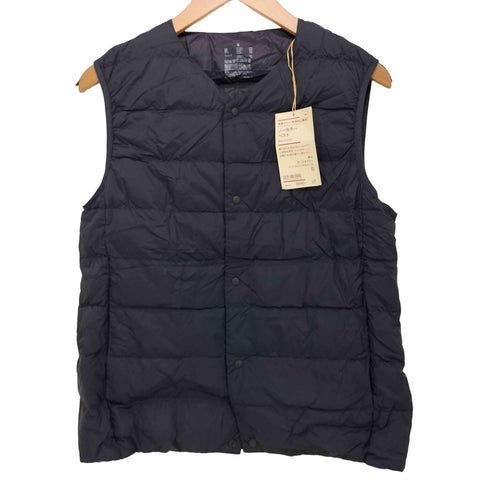 ムジルシリョウヒン 無印良品 23AW 軽量ダウンノーカラーベスト(帯電防止裏地) メンズ JPN:S