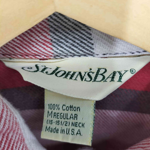セントジョンズベイ STJOHNS BAY 90S USA製 コットン フランネルシャツ メンズ