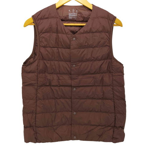 ムジルシリョウヒン 無印良品 23AW 軽量ダウンノーカラーベスト(帯電防止裏地) メンズ JPN:M