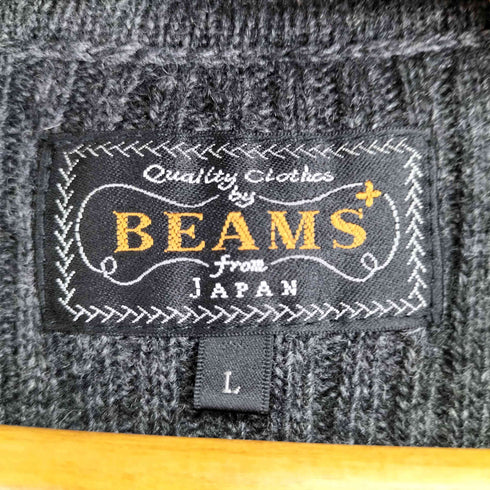 ビームス BEAMS 千鳥格子 ニットベスト メンズ JPN:L