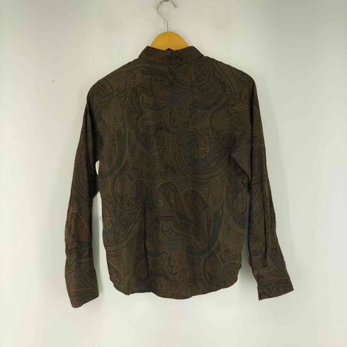 ローレンラルフローレン LAUREN RALPH LAUREN L/S ペイズリー総柄シャツ レディース import:M