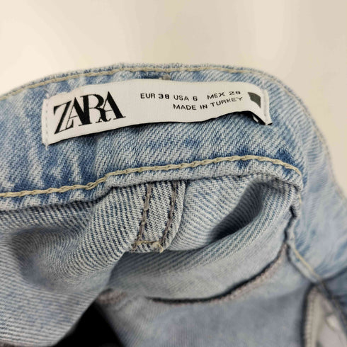 ザラ ZARA 再構築 パッチワーク デザイン ワイド デニム パンツ メンズ 38